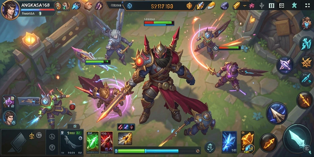 Tampilan menarik dari gameplay penuh aksi ANGKASA168.