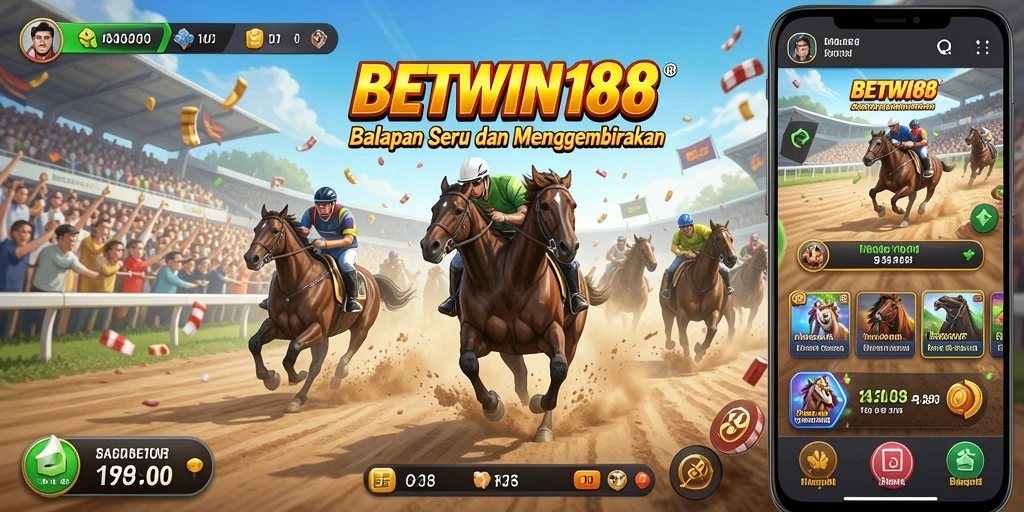 Tampilan gameplay menegangkan di BETWIN188 dengan mobil balap cepat.