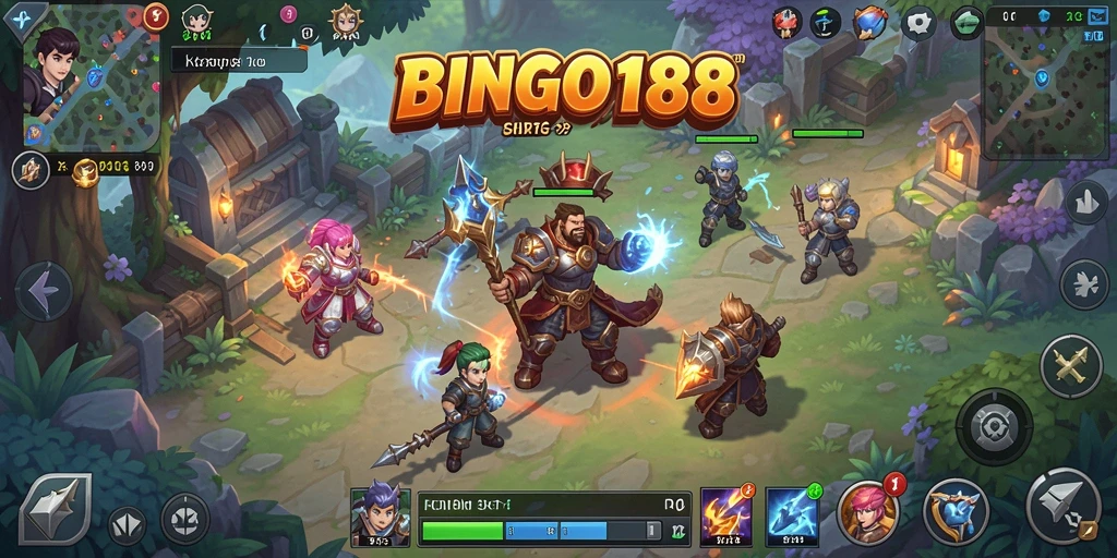 Tampilan permainan RPG BINGO188 yang menakjubkan dan penuh warna.