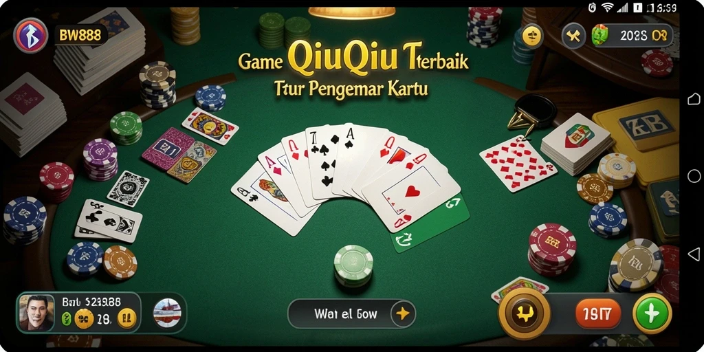 Tampilan gameplay BW888 dengan suasana QiuQiu yang seru.