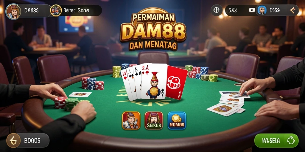 Gameplay poker yang seru dan interaktif di DAM88.