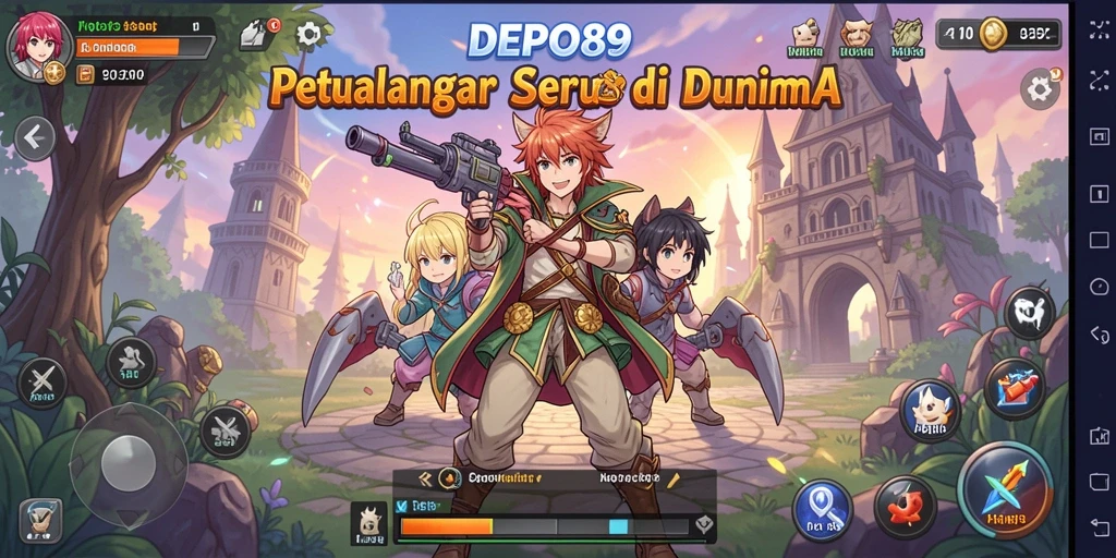 Tangkapan layar gameplay yang menampilkan aksi seru dalam DEPO89.