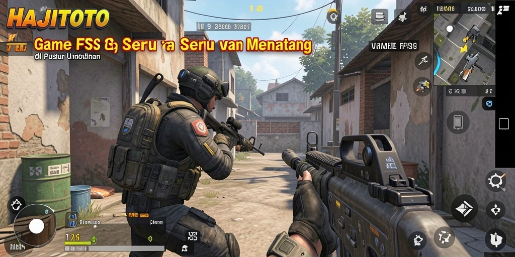 Screenshot gameplay HAJITOTO menunjukkan aksi pertempuran yang mendebarkan.