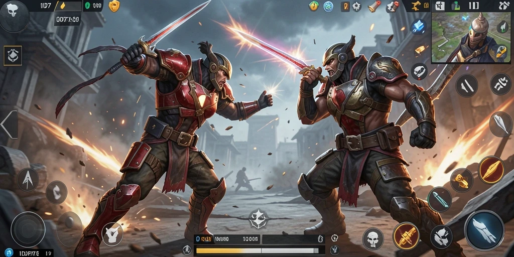 Screenshot menunjukkan aksi seru dan grafis menawan dari gameplay IDR77.