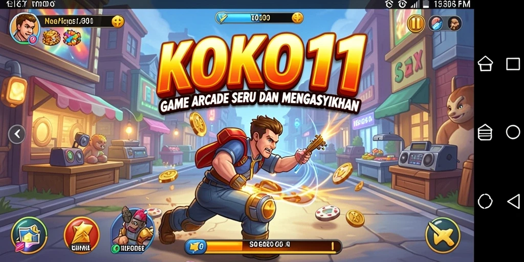 Tampilan gameplay KOKO11 dengan aksi seru dan penuh warna.