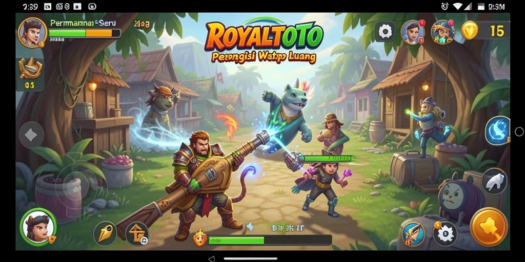 Tampilan seru gameplay ROYALTOTO yang menarik dan menghibur.
