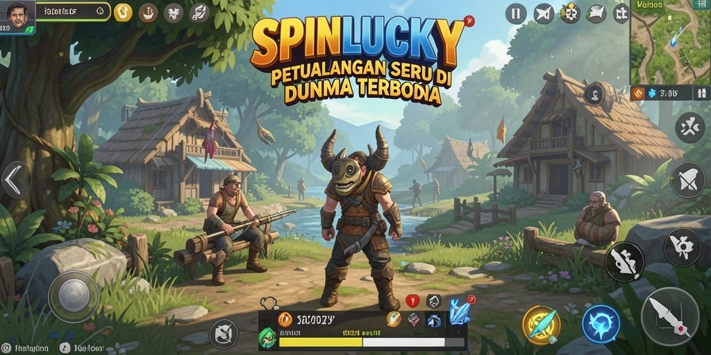 Gameplay seru dalam dunia terbuka SPINLUCKY