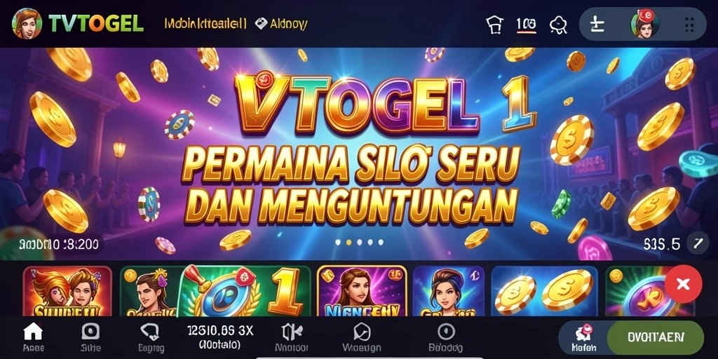 Screenshot gameplay Slot TVTOGEL dengan tampilan mendebarkan.
