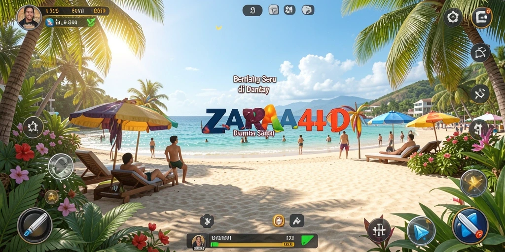 Tampilan gameplay ZARA4D yang menarik dan ceria.