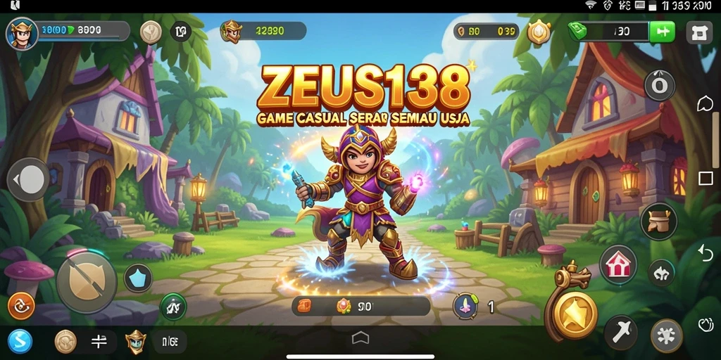 Tampilan gameplay ZEUS138 yang menarik dan penuh warna.